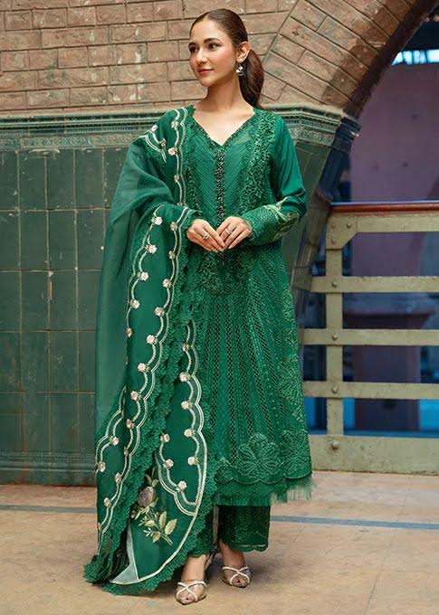 Emerald Green - Saira Shakira Luxury Lawn Eid Set