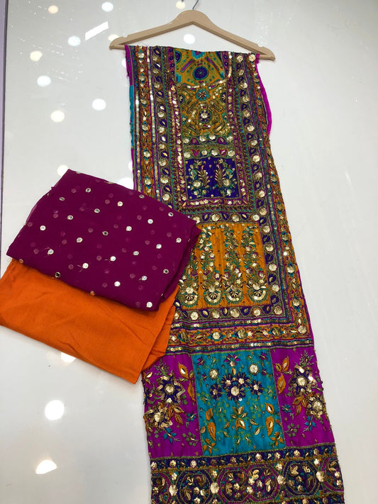 Pure Silk Shirt with Handwork 3-piece suit