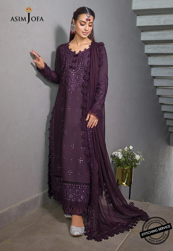 Purple Asim Jofa Premium Lawn