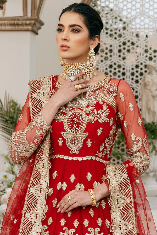 Elana Luxury Collection • Imrozia premium Embroidery 3 Piece Net Suite • IB-18 • Bridal Collection