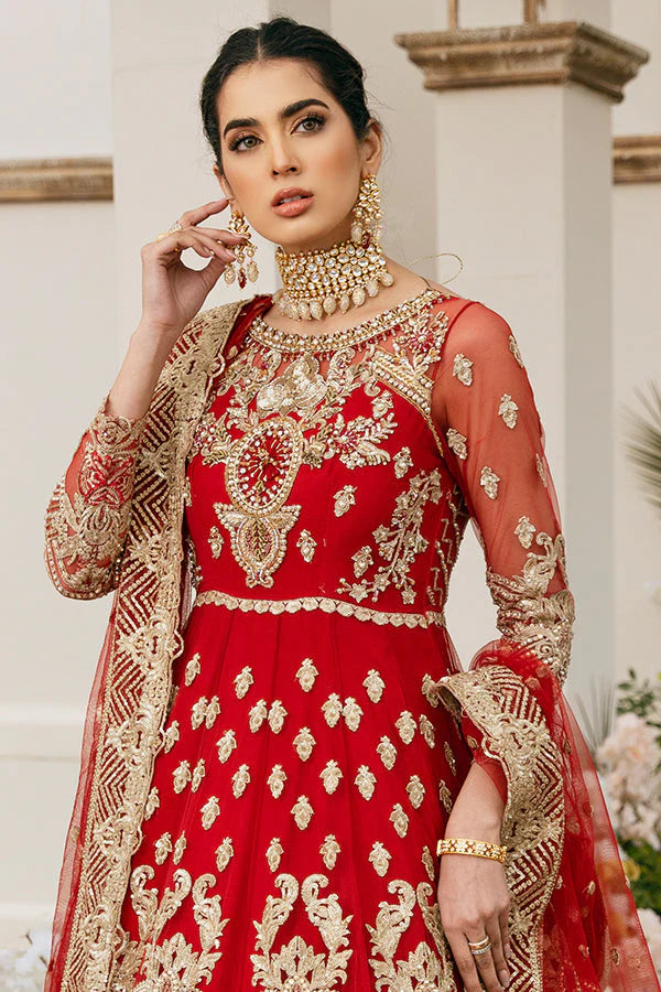 Elana Luxury Collection • Imrozia premium Embroidery 3 Piece Net Suite • IB-18 • Bridal Collection