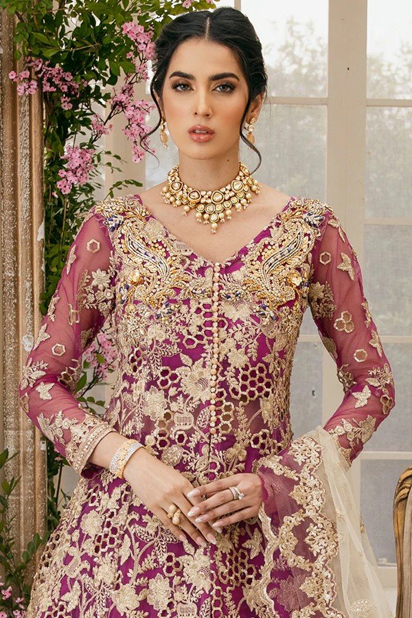 Lucia Luxury Collection • Imrozia premium Embroidery 3 Piece Net Suite • IB-22 • Bridal Collection