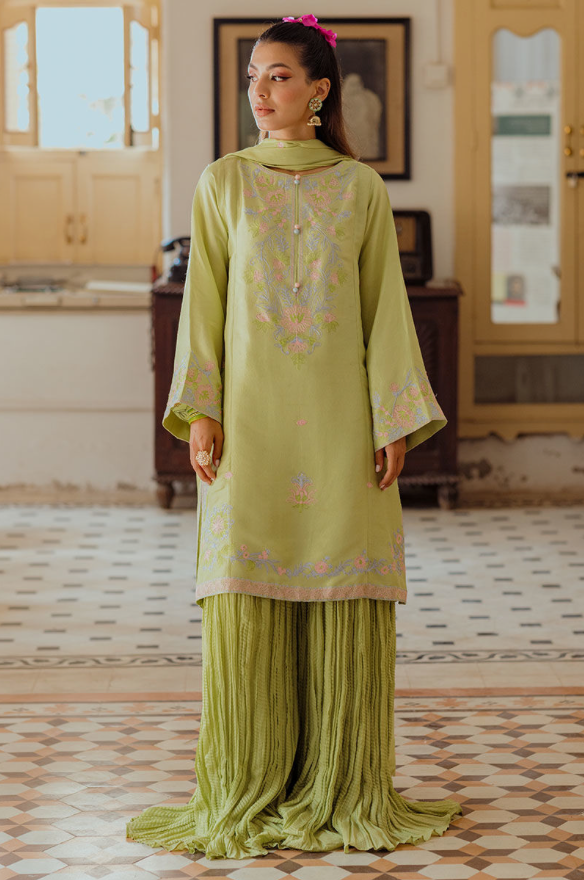 Ansab Jahangir Leena- Pistachio Green