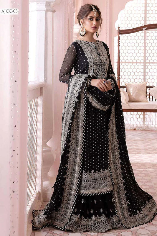 Chandni Luxury Chiffon Collection 3 Piece Custom Stitched Suit