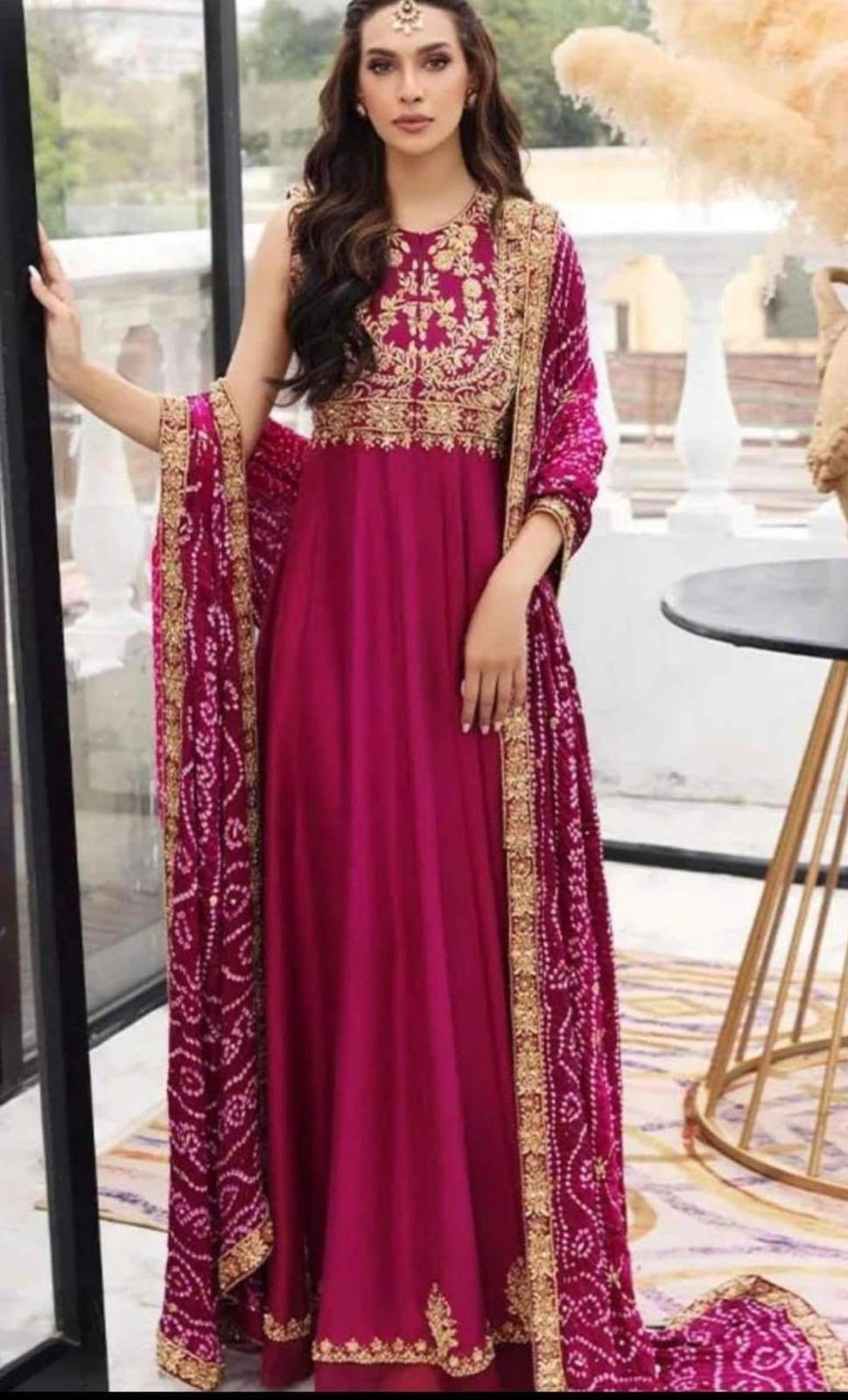 Rose and Gold Salwar Kameez