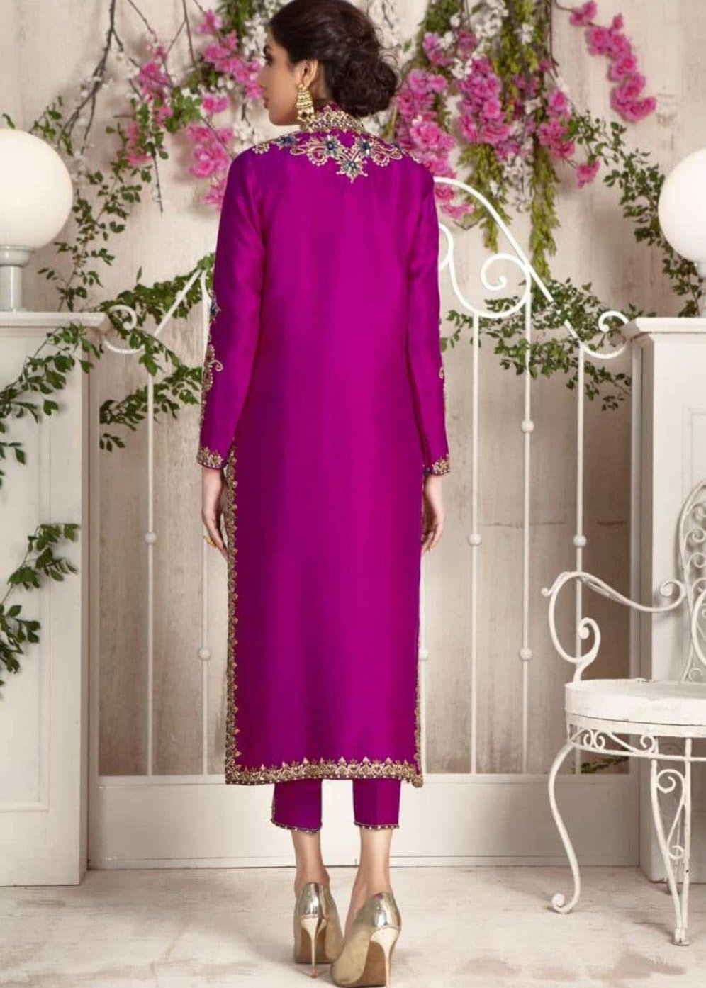 Royal Purple Silk Salwar