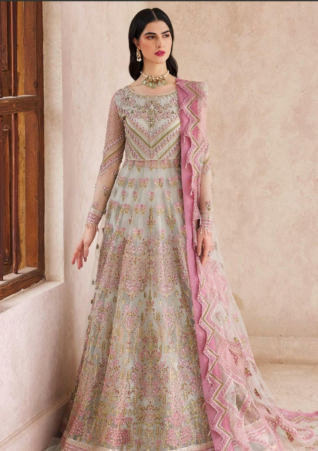 Eman Adeel Dusty Pink Dress